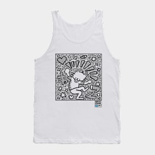 6AT0 Graffiti Mural Tee (Linework Only) Tank Top